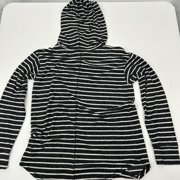 NWT Stitch Fix Market & Spruce Striped Kangaroo Pocket Drawstring Hood Pullover - Picture 6 of 6